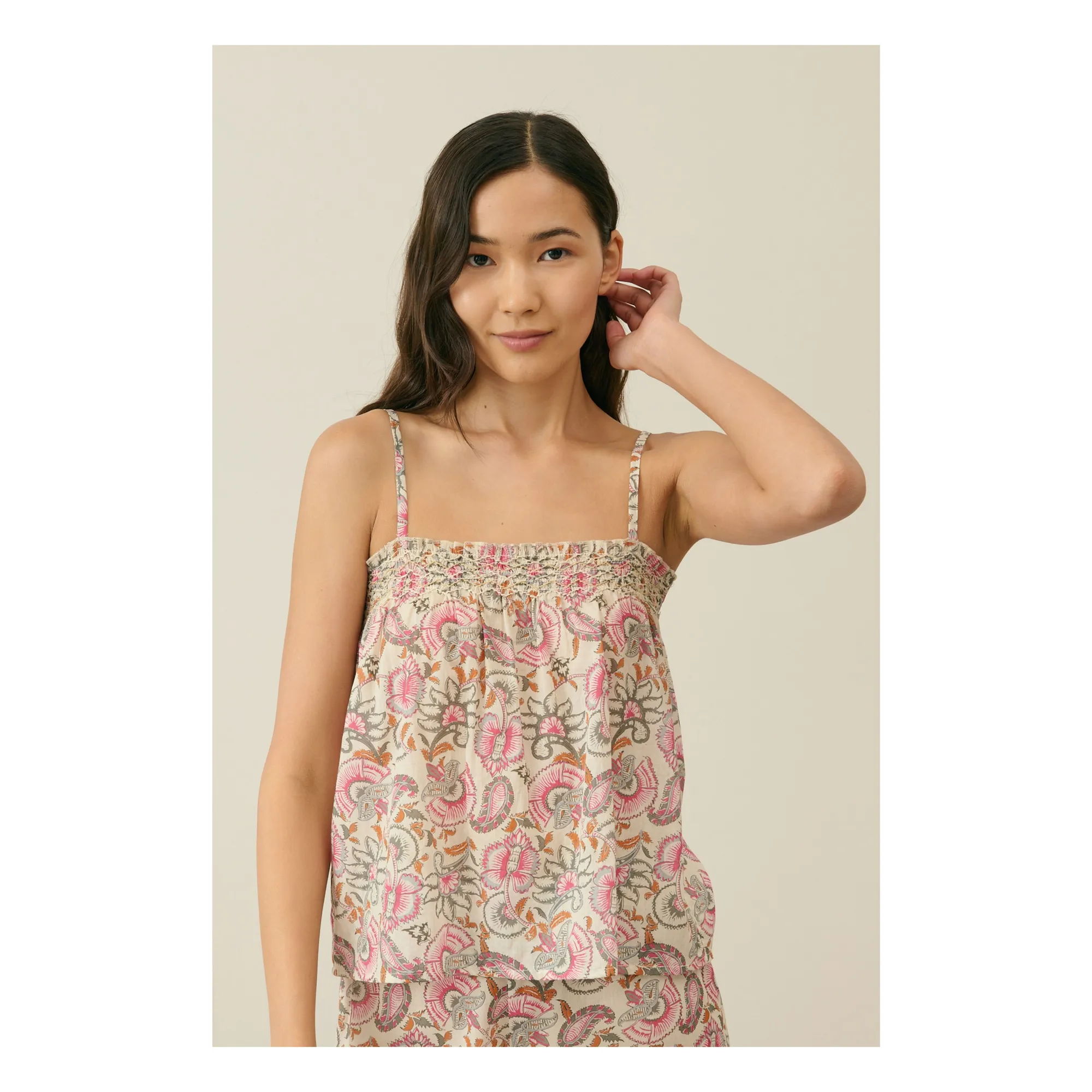 Pyjama Minalon Coton Bio - Collection Femme | Crème- Image produit n°2