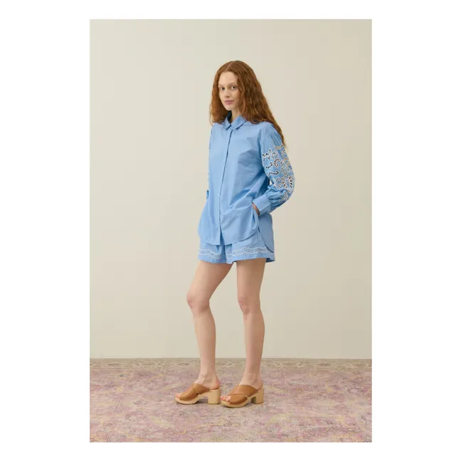 Hemd Reynald Bio-Baumwolle - Damenkollektion | Blau