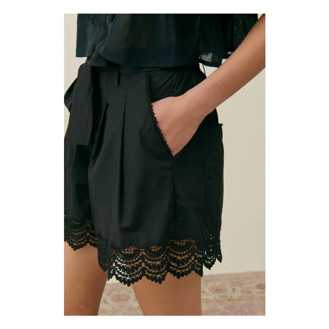 Short Maelys Coton Bio - Collection Femme | Noir