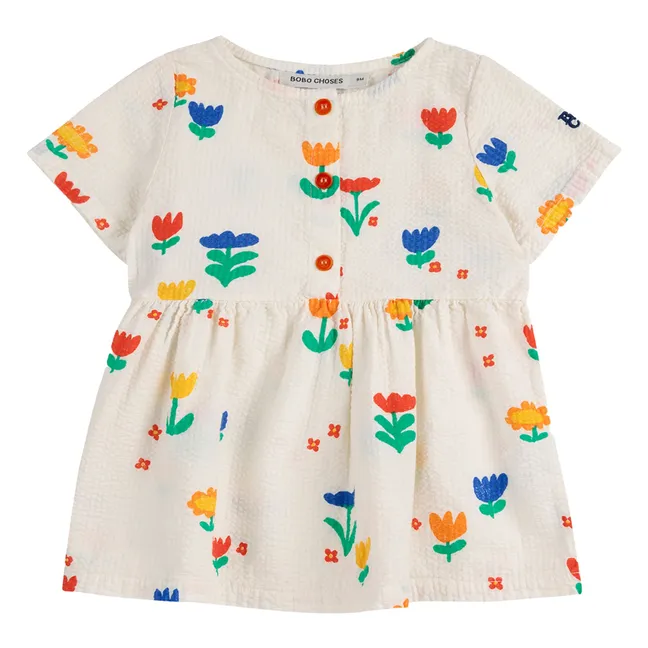 Kleid Blumen | Seidenfarben