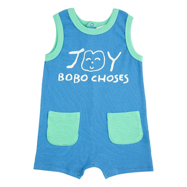 Joy - Tuta in cotone organico | Blu