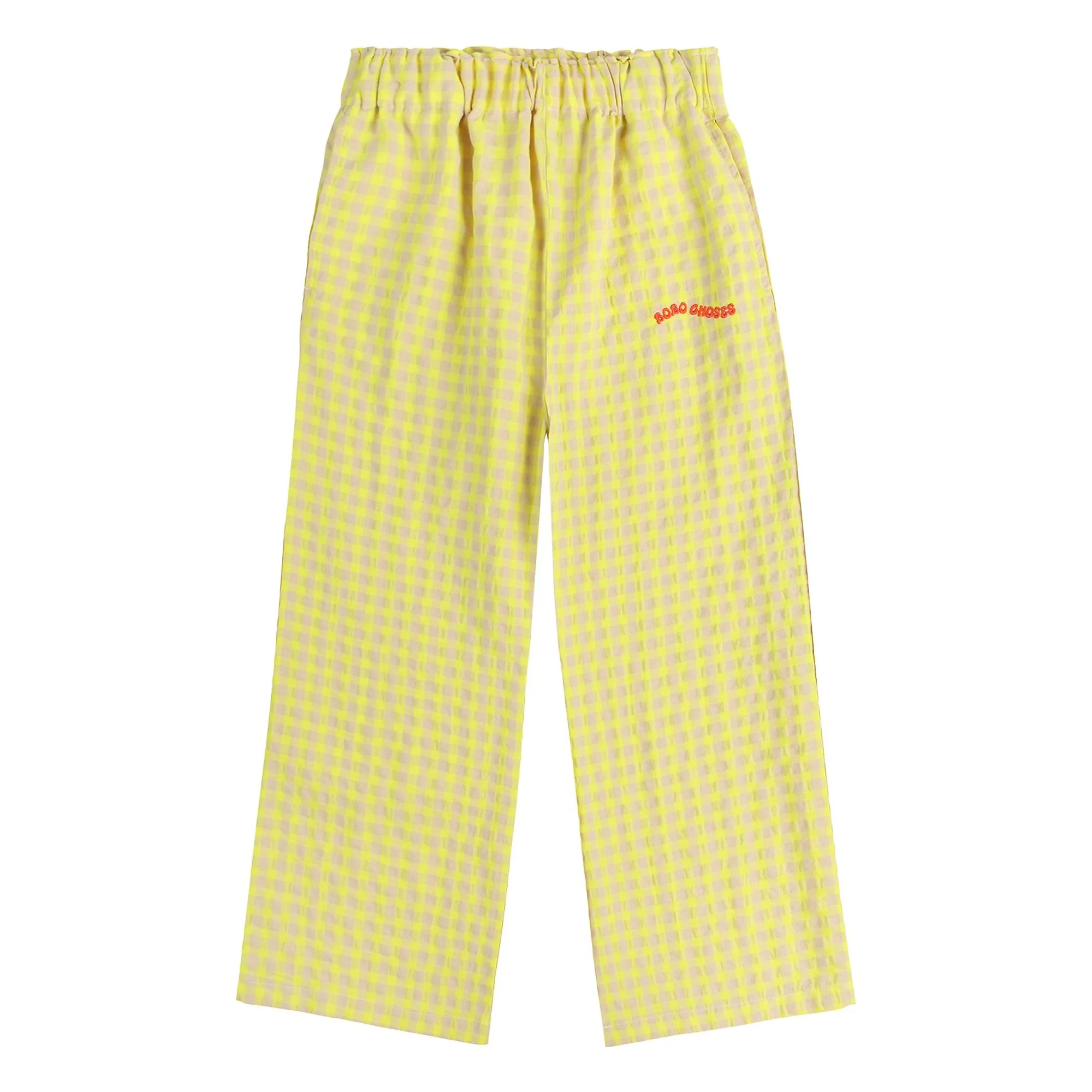 Bobo Choses Yellow Gingham Pants