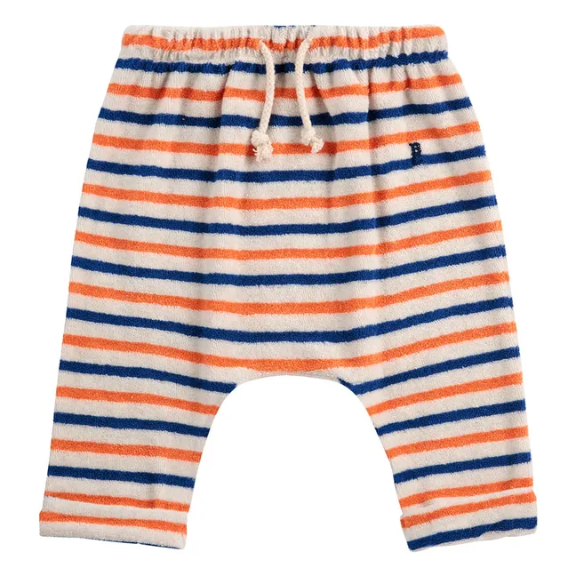 Jogger Frottee-Streifen | Seidenfarben