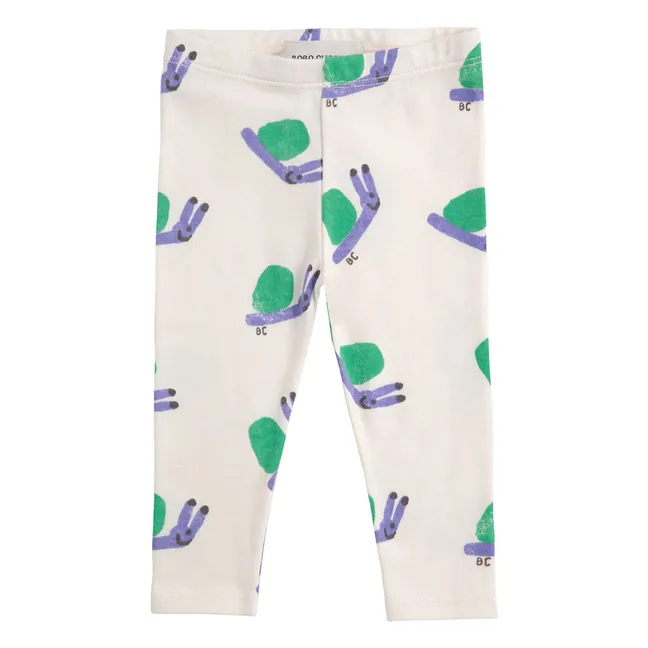 Organic Cotton Snail Legging | Ecru