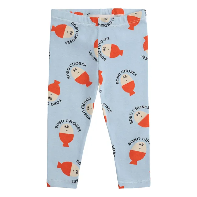 Organic Cotton Bobo Legging | Light blue
