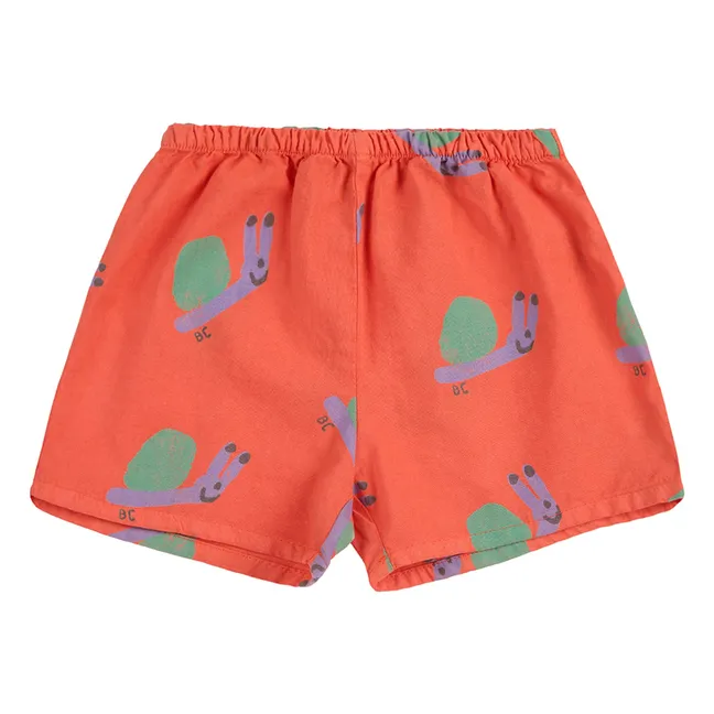 Shorts Schnecke Bio-Baumwolle | Rot