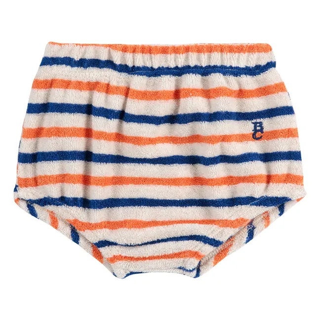 Terry Stripe Bloomer | Ecru