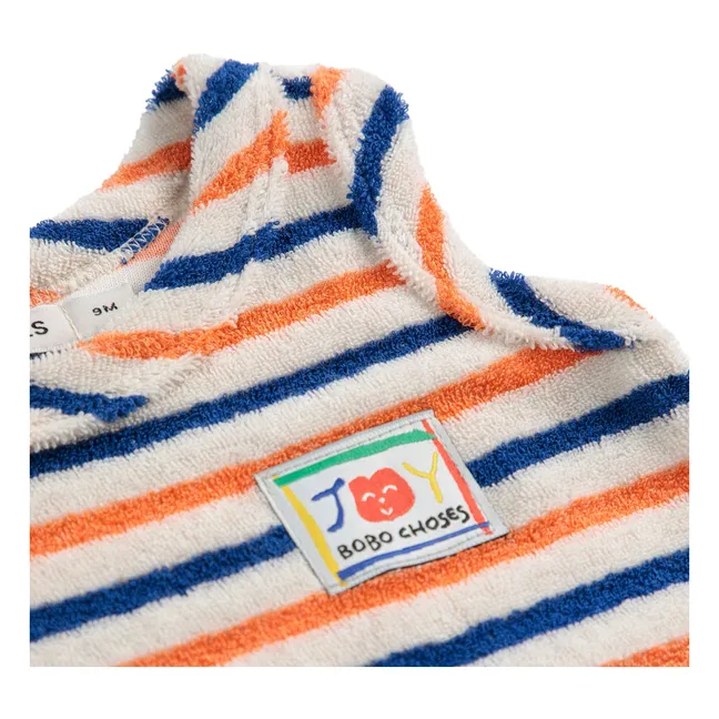 Canotta Terry Stripe | Ecru
