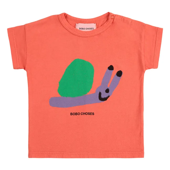 Camiseta de caracol de algodón ecológico | Naranja Sanguina