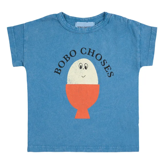 Camiseta Bobo de algodón ecológico | Azul