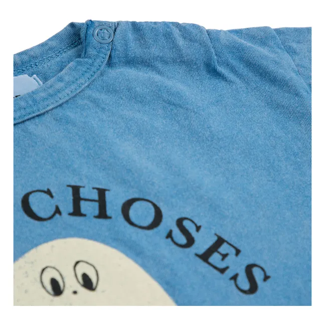 Camiseta Bobo de algodón ecológico | Azul