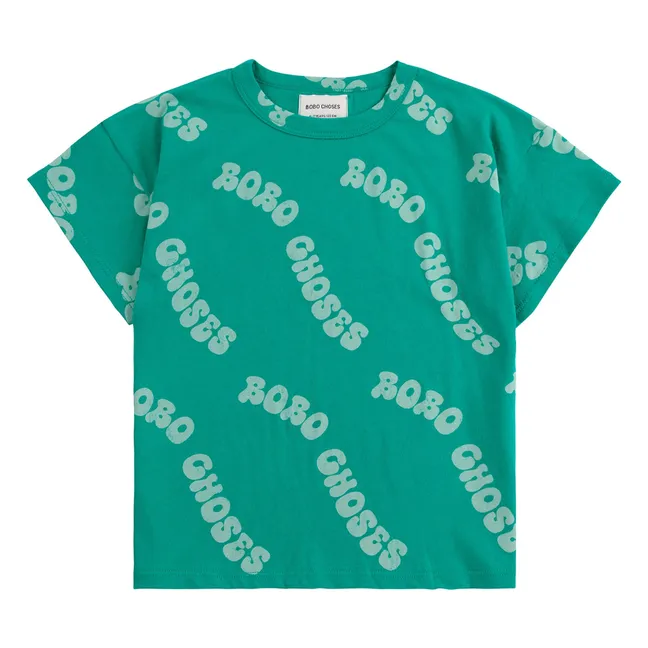 Recycled Fiber Logo T-Shirt | Green