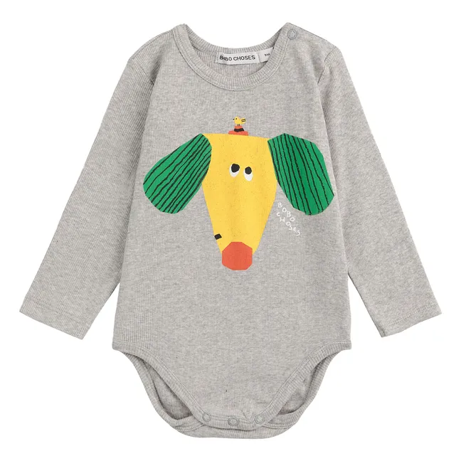 Body Dog Algodón Ecológico | Gris Jaspeado