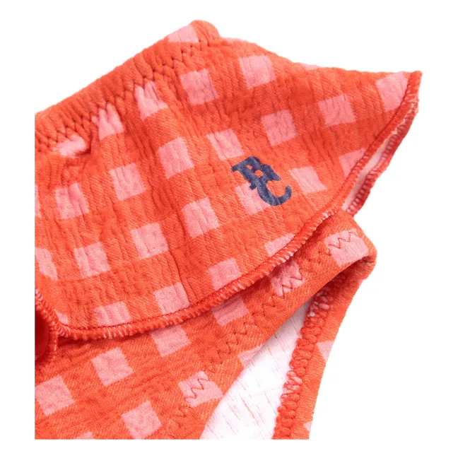 Culotte de Bain Vichy Fibres Recyclées | Corail