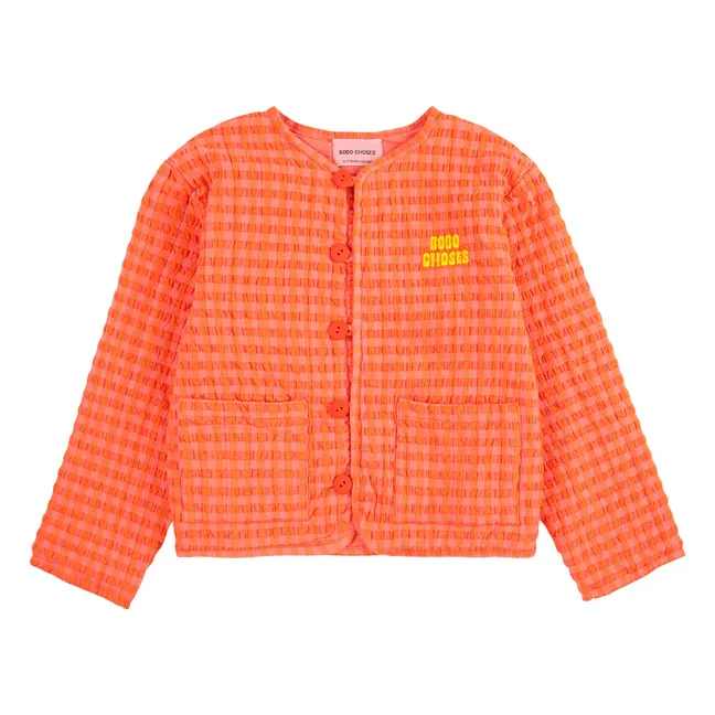 Chaqueta Vichy | Coral