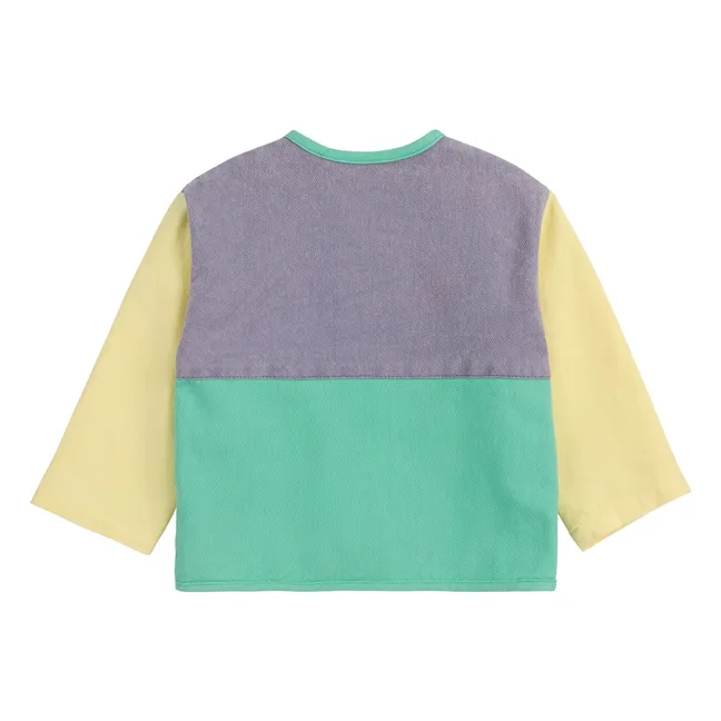Colorblock-Jacke aus recycelten Fasern | Lavendel