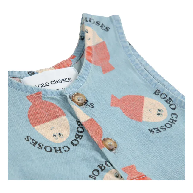 Mono vaquero ligero Bobo | Azul