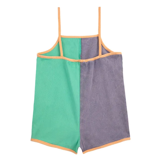 Combishort Colorblock Fibres Recyclées | Lavande