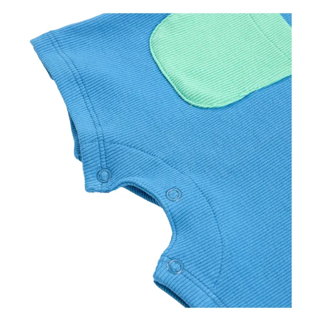 Joy - Tuta in cotone organico | Blu