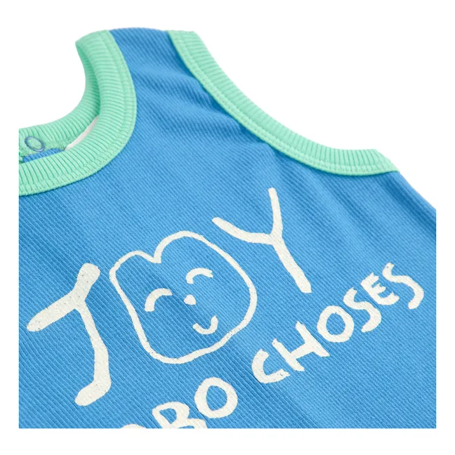 Joy - Tuta in cotone organico | Blu