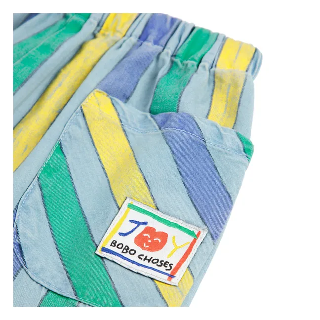 Pantalones vaqueros ligeros a rayas | Azul