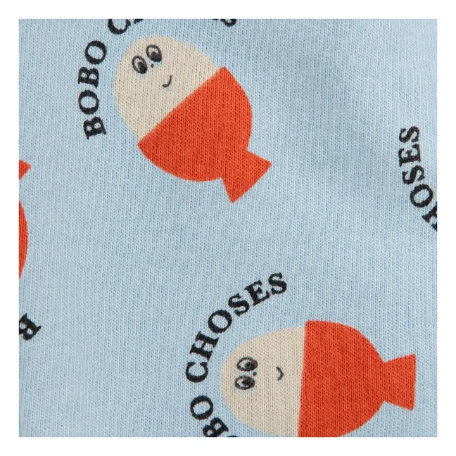 Joggers in cotone biologico Bobo | Azzurro