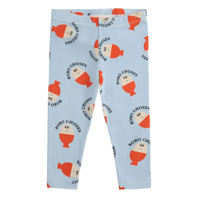 Organic Cotton Bobo Legging | Light blue