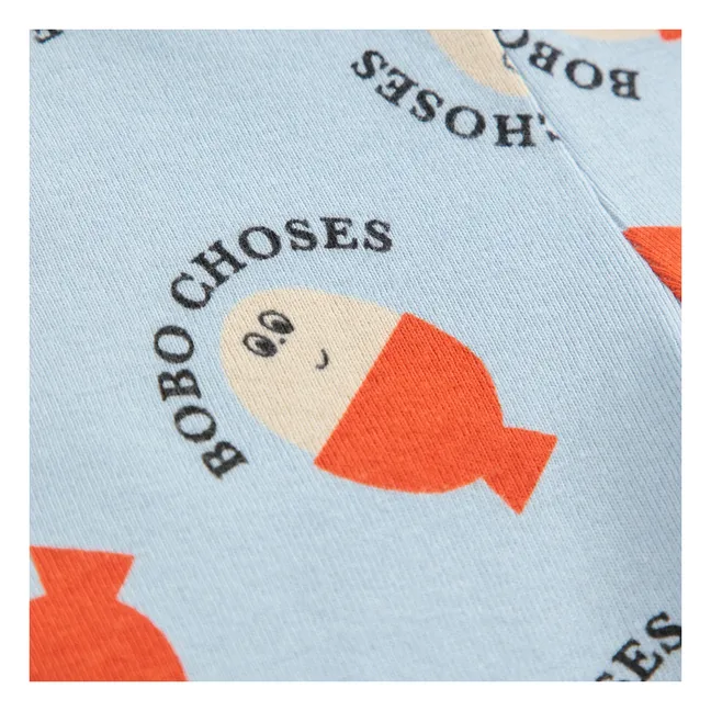 Organic Cotton Bobo Legging | Light blue