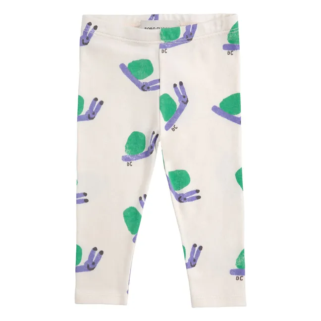 Organic Cotton Snail Legging | Ecru