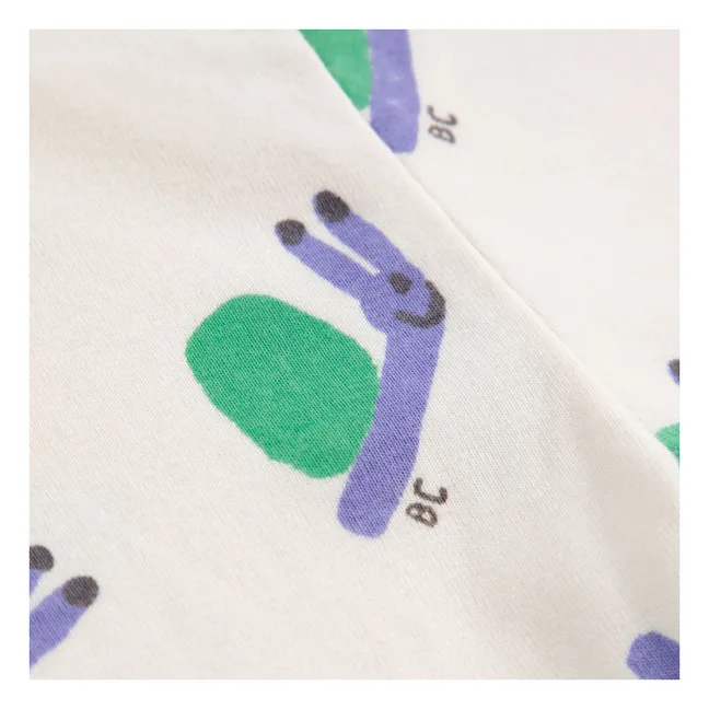 Organic Cotton Snail Legging | Ecru