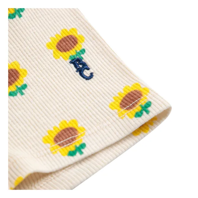 Ciclista girasol | Crema