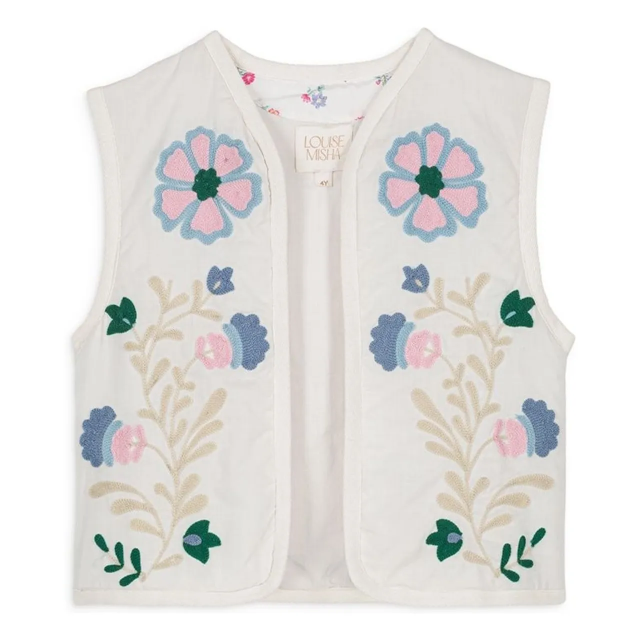 Louise Misha Ecru Andresi Organic Cotton Cardigan