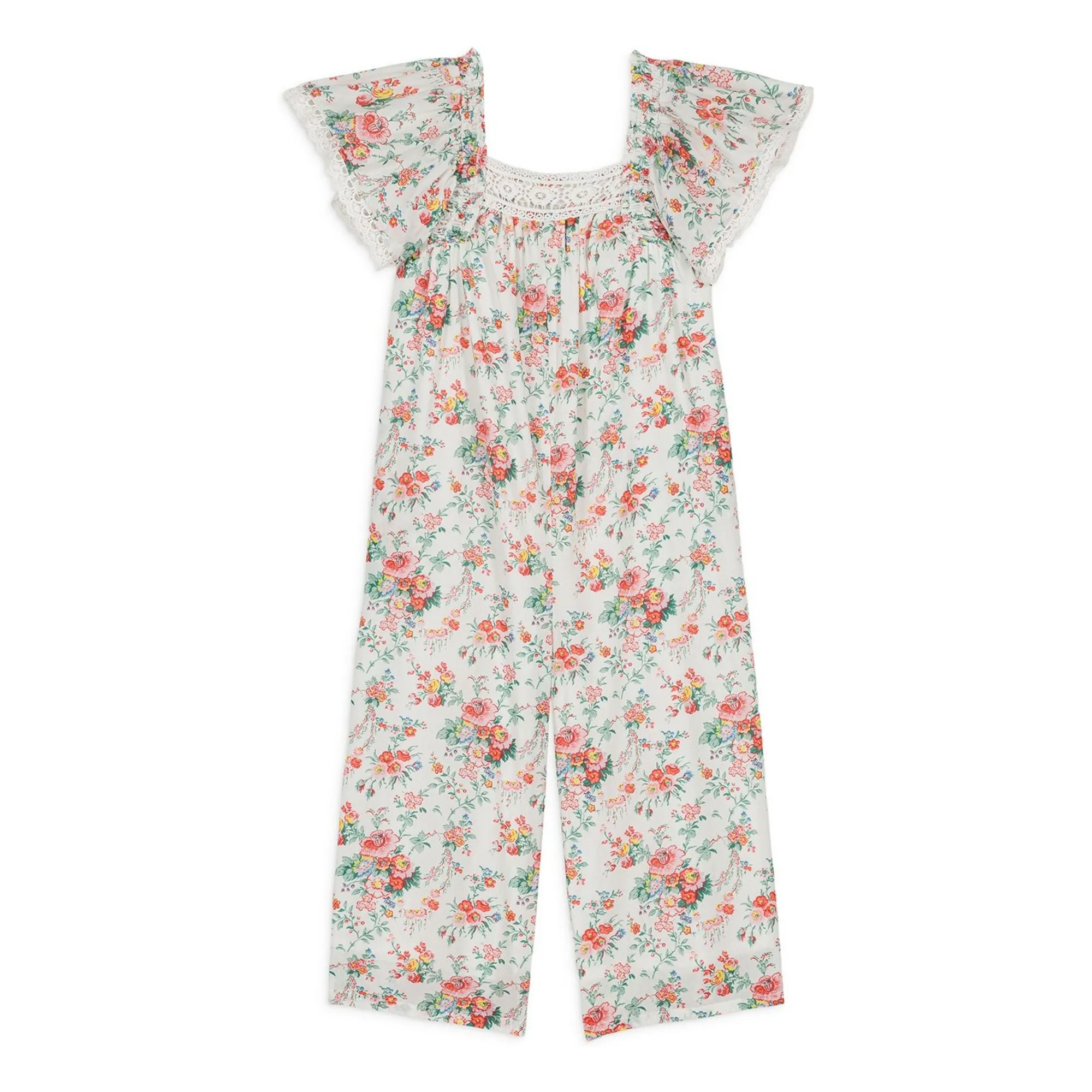 Louise Misha Cream Irene Organic Cotton Jumpsuit