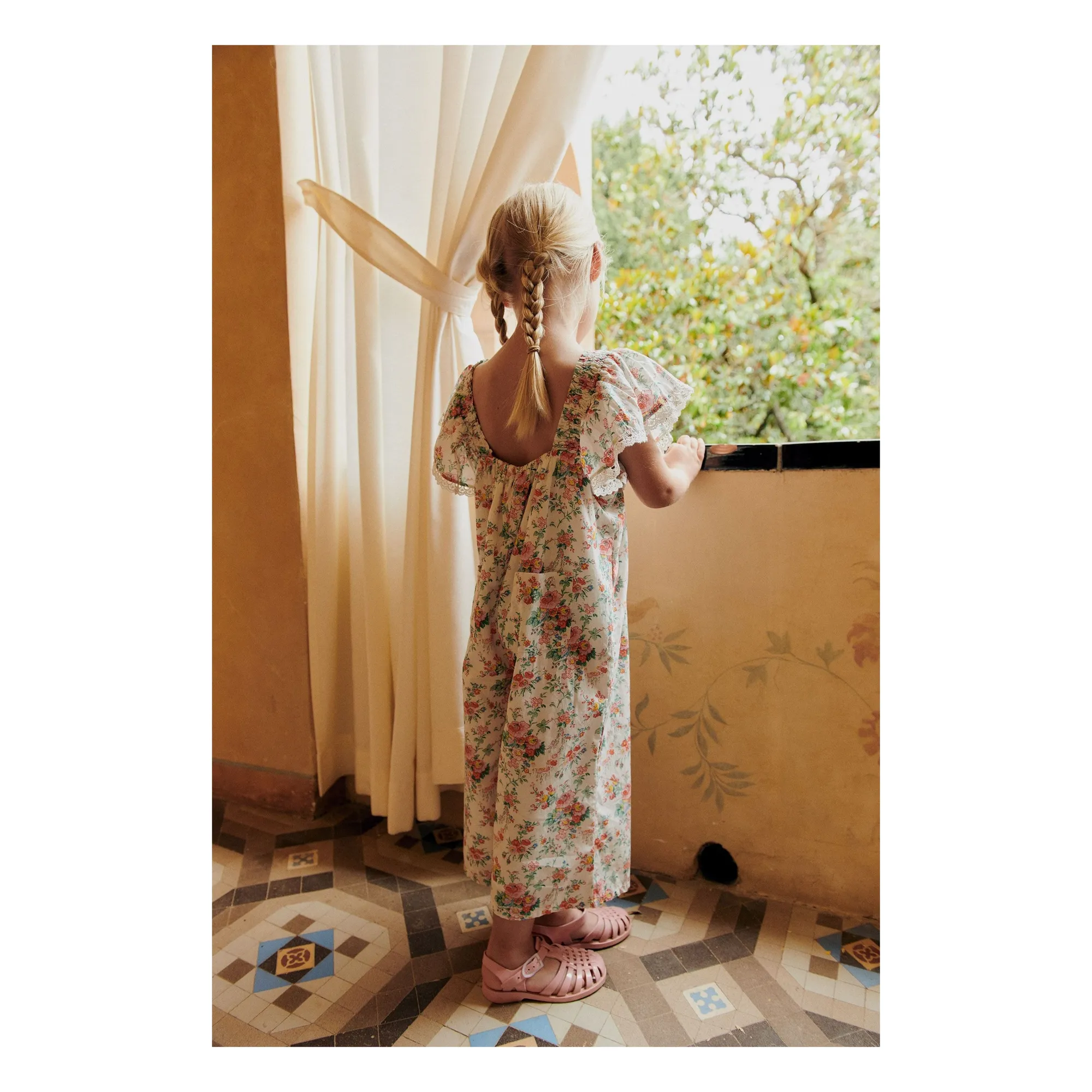 Irene organic cotton jumpsuit | Cream- Product image n°2