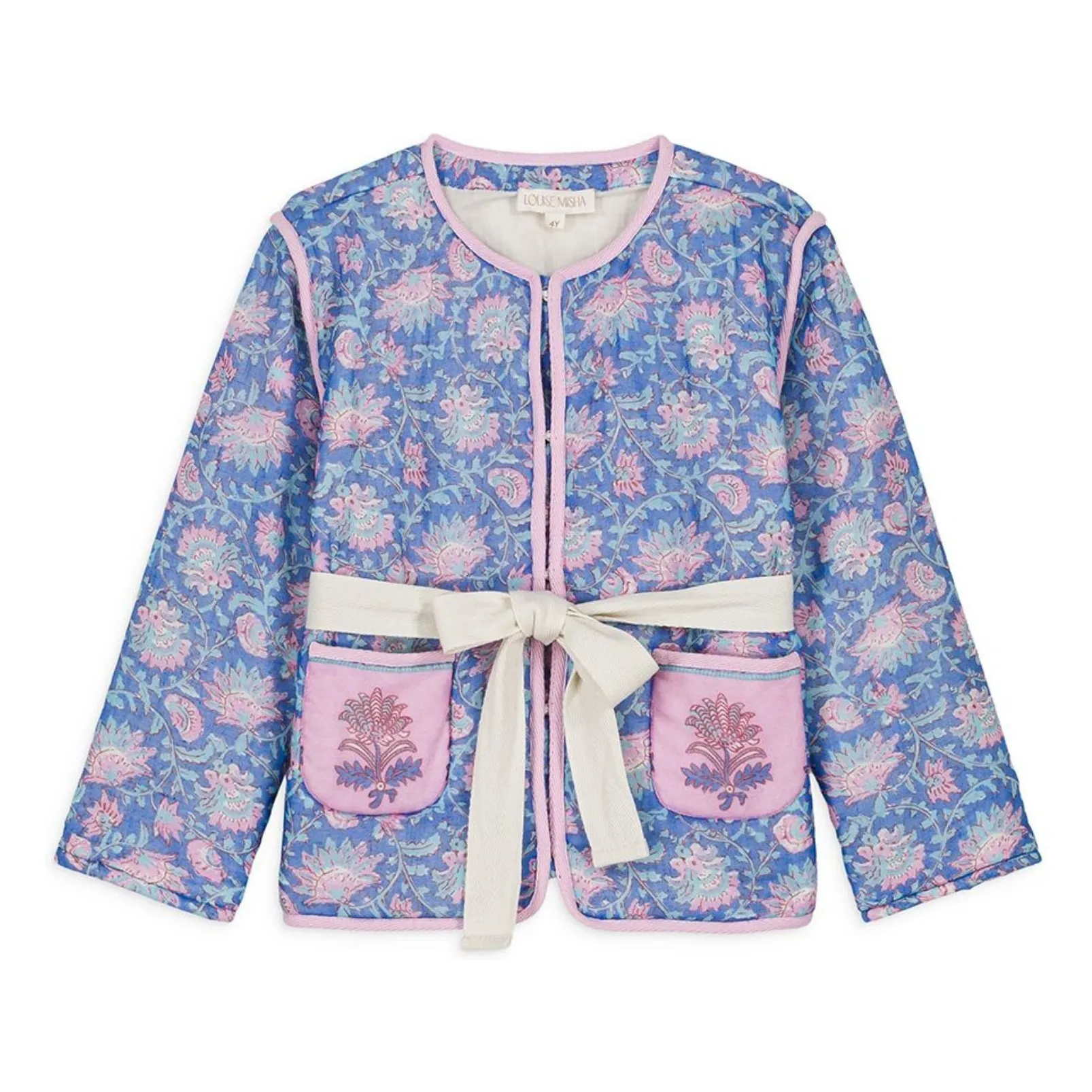 Louise Misha Blue Teliani Organic Cotton Jacket