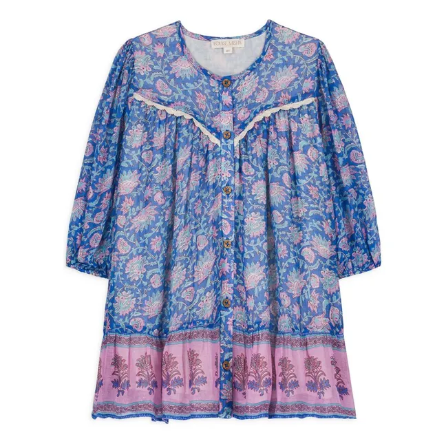 Vestido Conny de algodón orgánico | Azul
