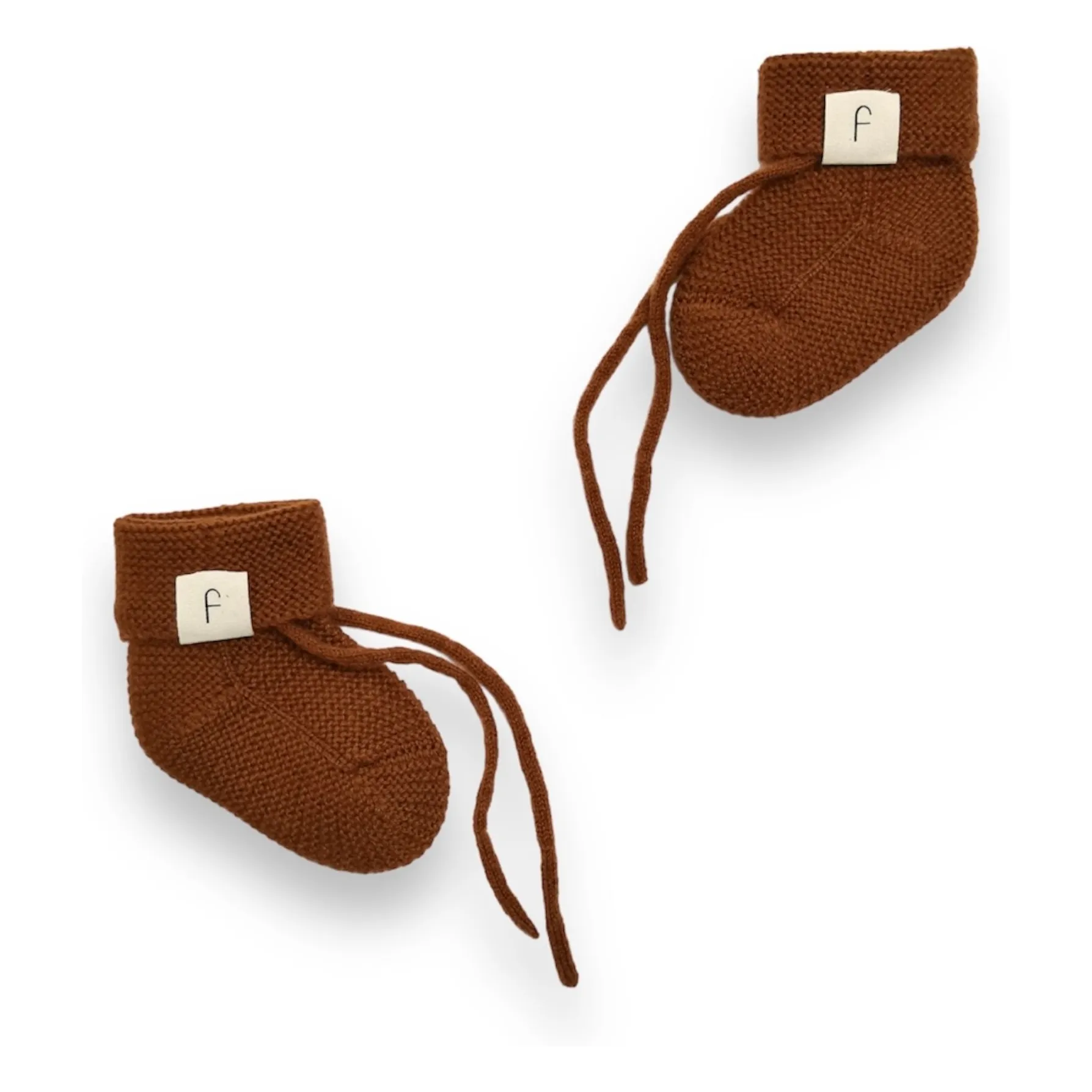 My Little Freckle Brick Red Organic Cashmere Slippers