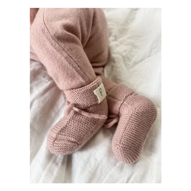 Bio-Kaschmir-Hausschuhe | Rosa
