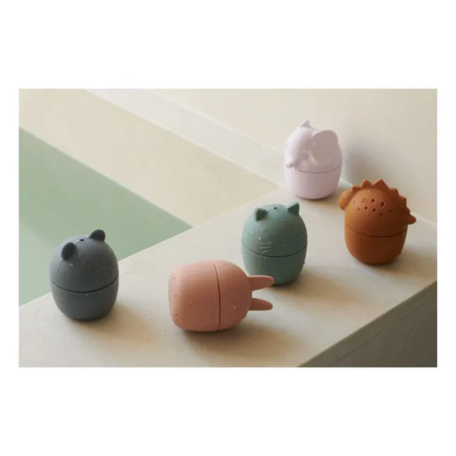 Juguetes de silicona para el baño Gaby - Set de 5 | Multi mix