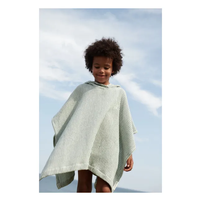 Poncho Paco | Y/D stripe Peppermint/Creme de la creme