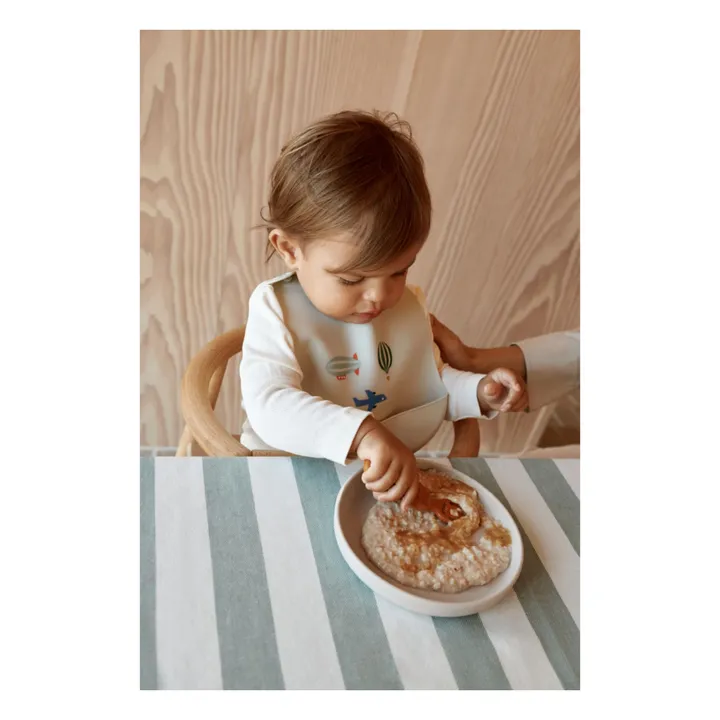Tilda Silicone Bibs - Set of 2 | Aviator/Ecru- Product image n°1