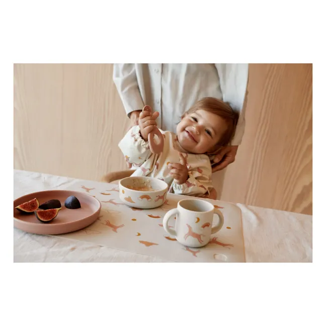 Merle bib with sleeves | Dream/Ecru