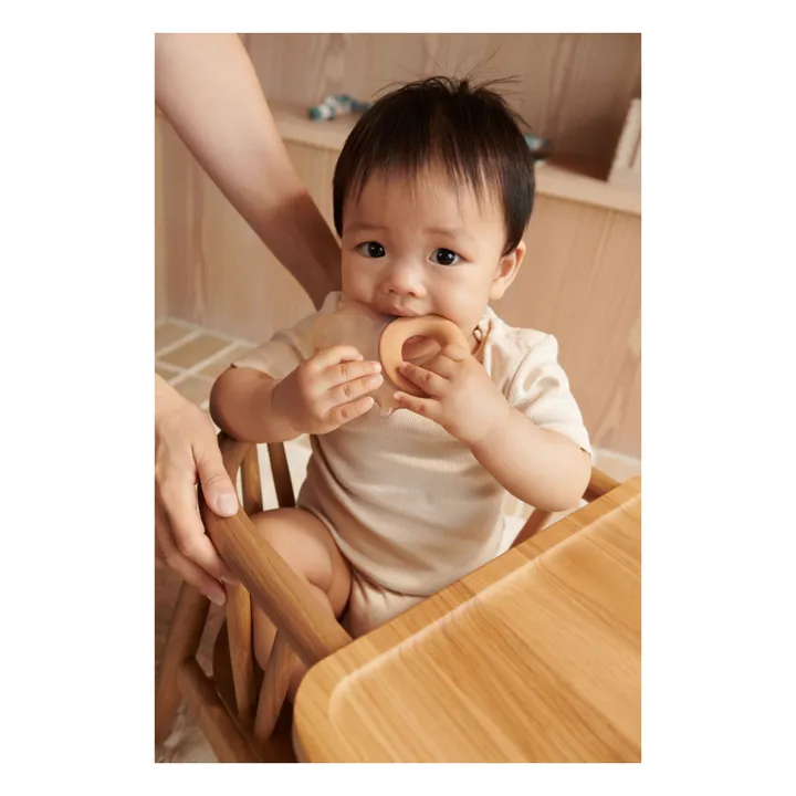 Rita soothing teething rings - Set of 2 | Pale tuscany/Sandy- Product image n°1