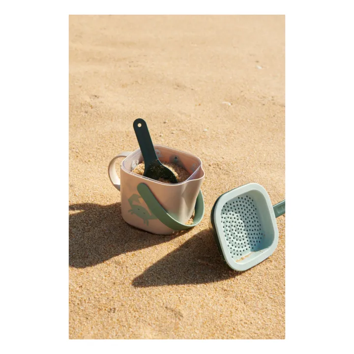 Cubo y tamiz de playa Roald | Crab/Sandy- Imagen del producto n°1