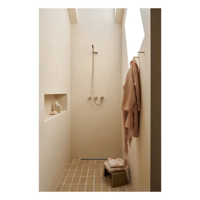 Peignoir Bertha en coton bio | Y/D stripe Tuscany rose/Creme de la creme