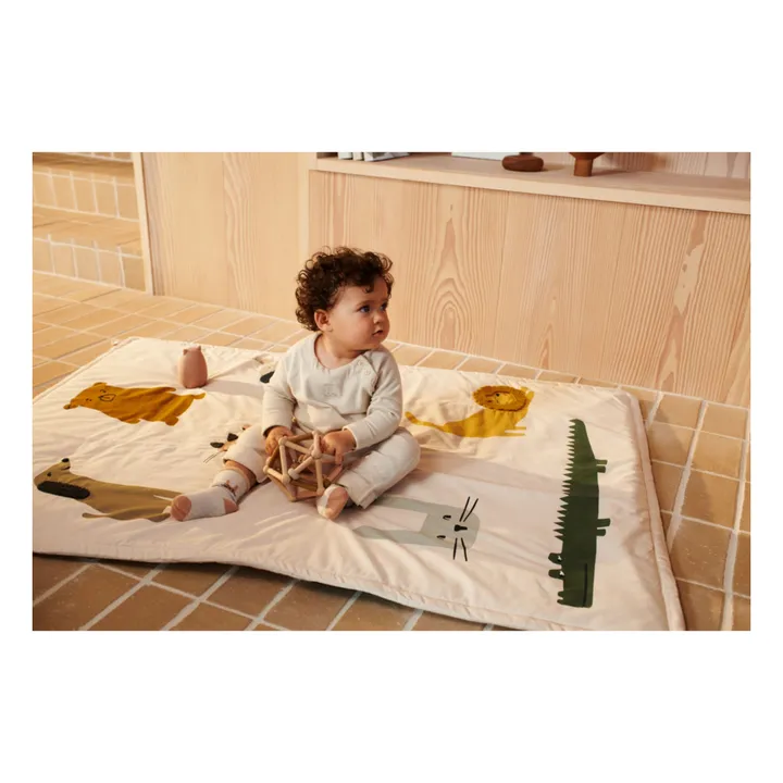 Hochet de motricité Annemette en bois | Mustard multi mix- Image produit n°4