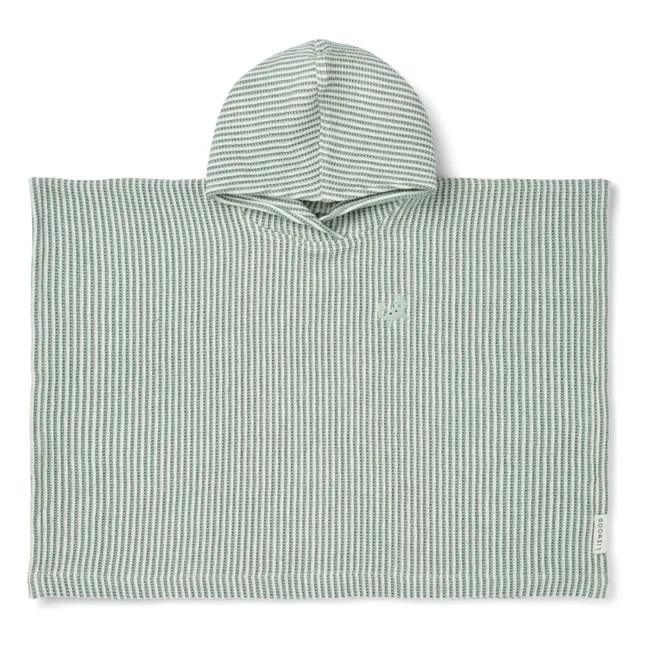 Poncho Paco | Y/D stripe Peppermint/Creme de la creme
