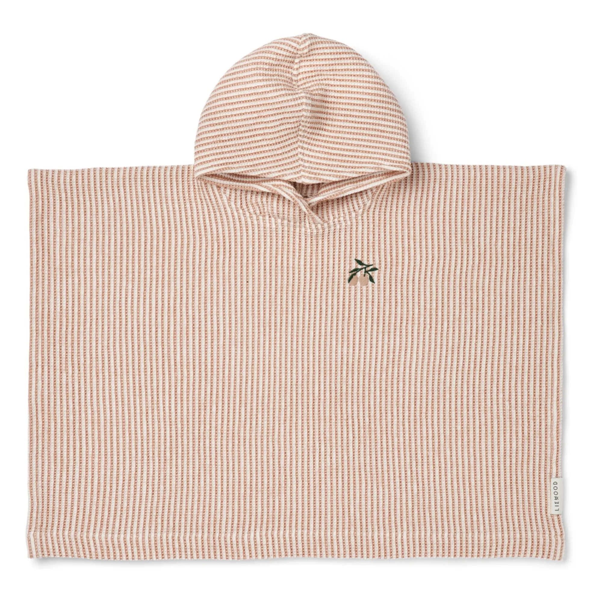 Poncho Paco | Y/D stripe Tuscany rose/Creme de la creme- Image produit n°0