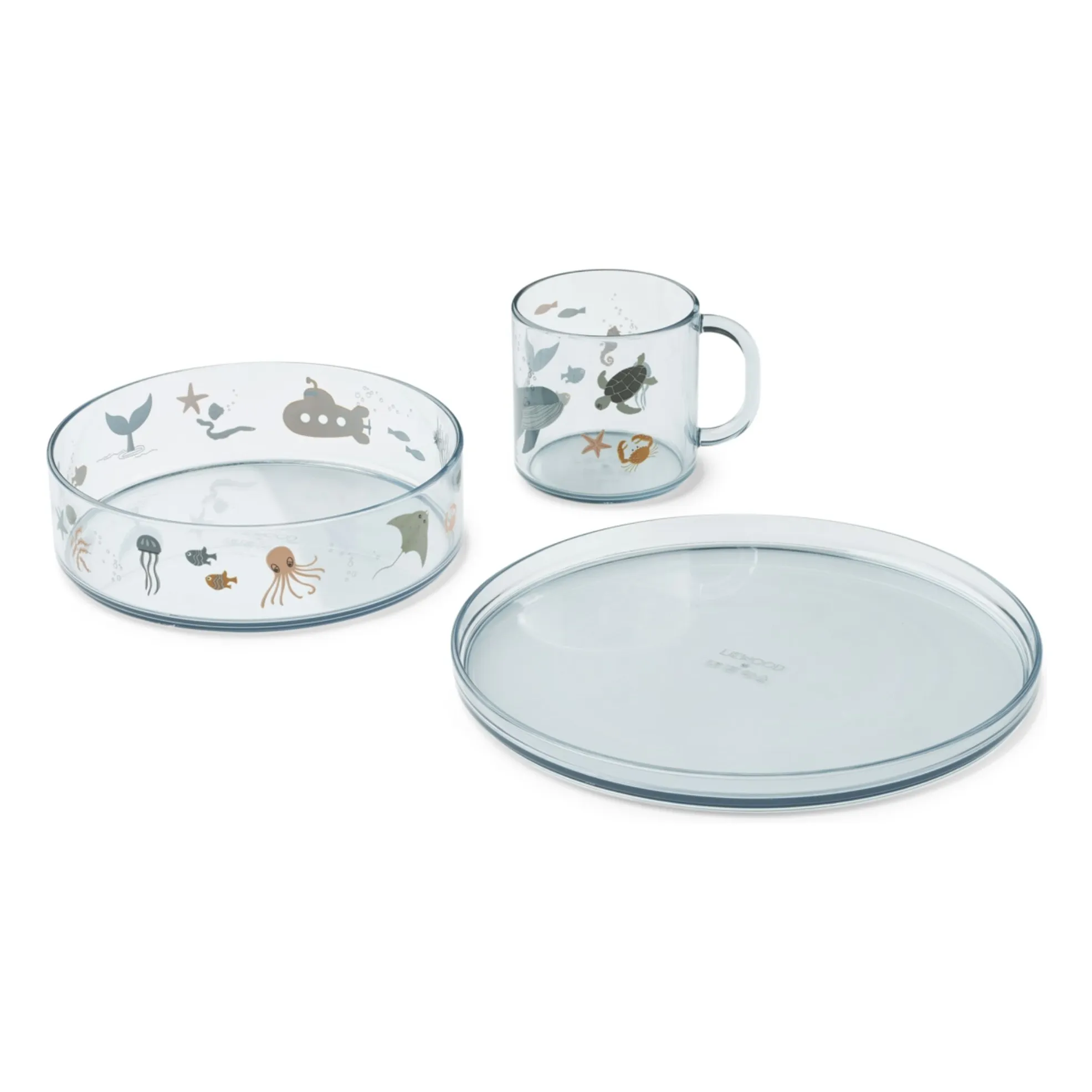 Liewood Sea Creature/Sandy Siva Crockery Set In Tritan