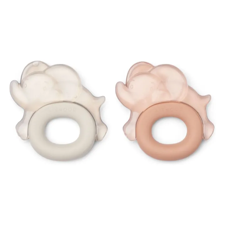 Rita soothing teething rings - Set of 2 | Pale tuscany/Sandy- Product image n°2